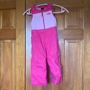 The north face kids snow bibs. Cold weather. Outerwear